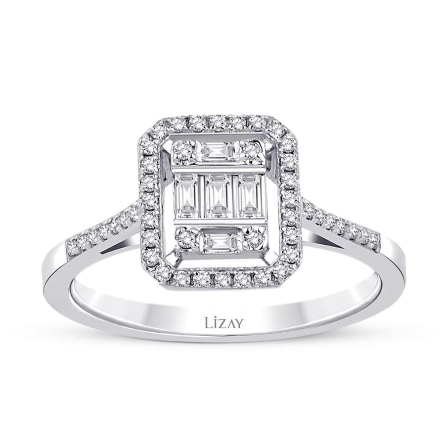 0.38 ct. Diamant Baguette Ring