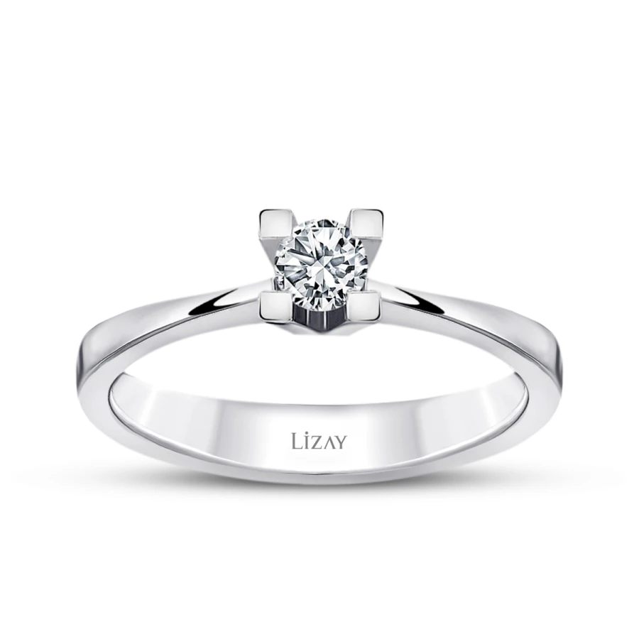 0.10 Carat Diamond Round Solitaire Engagement Ring
