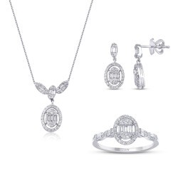1.07 Carat Diamond Baguette Set