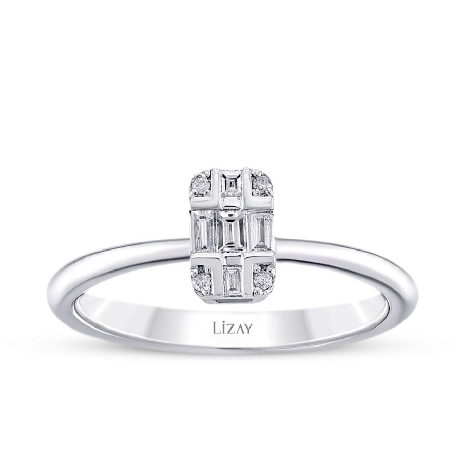 0.12 Carat Diamond Baguette Ring