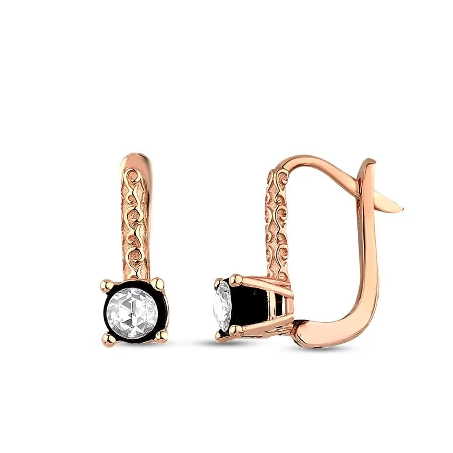 0.30 Carat Diamond Solitaire Earrings