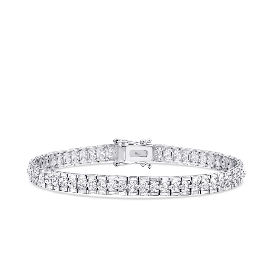 2.83 Carat Diamond Baguette Bracelet