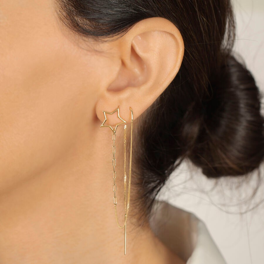 Gold Star Trend Earrings