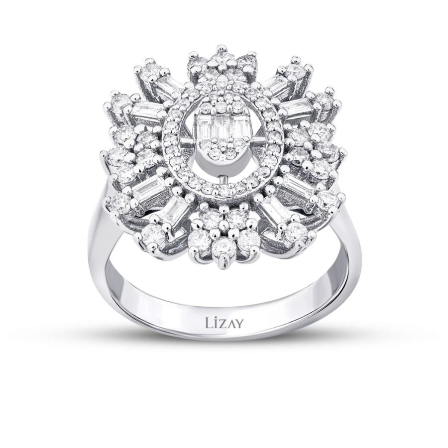 0.93 Carat Diamond Baguette Ring