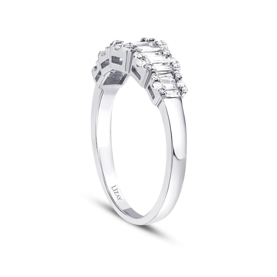 0.63 Carat Diamond Baguette Ring