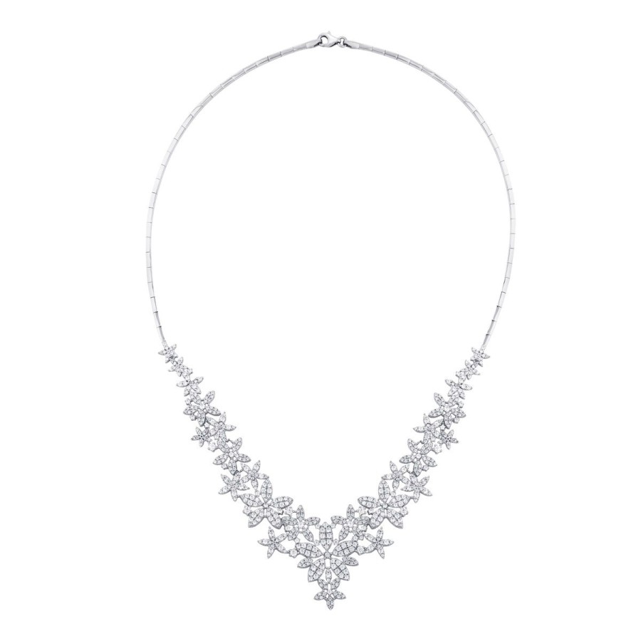 Gold Stone Flower Necklace