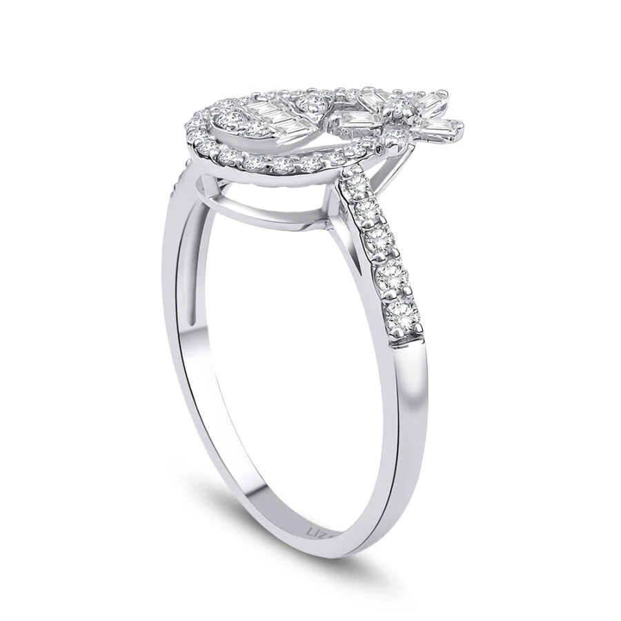 0.46 Carat Diamond Baguette Ring