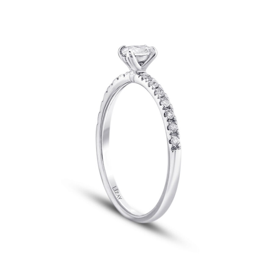 0.31 Carat Diamond Round Solitaire Engagement Ring