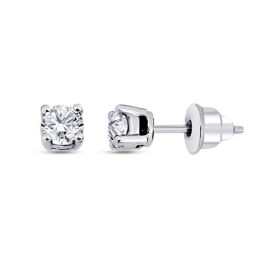 0.61 Carat Diamond Solitaire Earring
