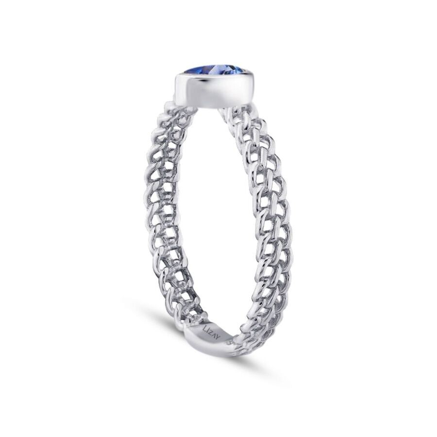 0.25 Carat Diamond Sapphire Ring