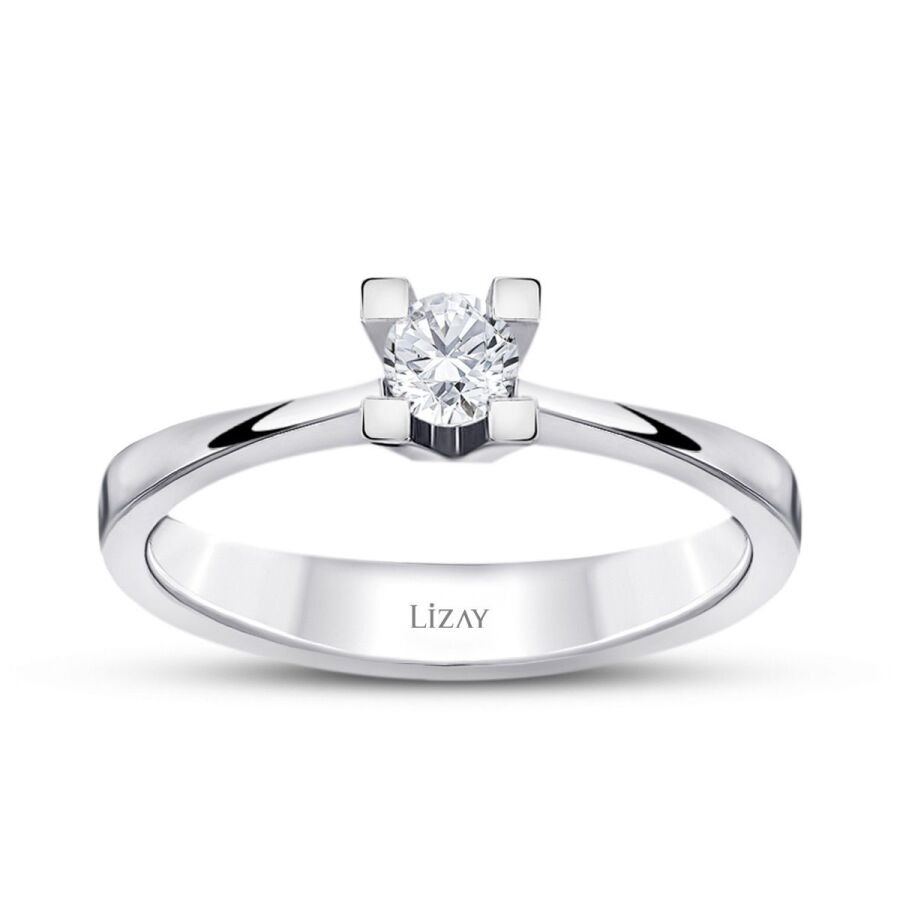 0.15 Carat Diamond Round Solitaire Engagement Ring