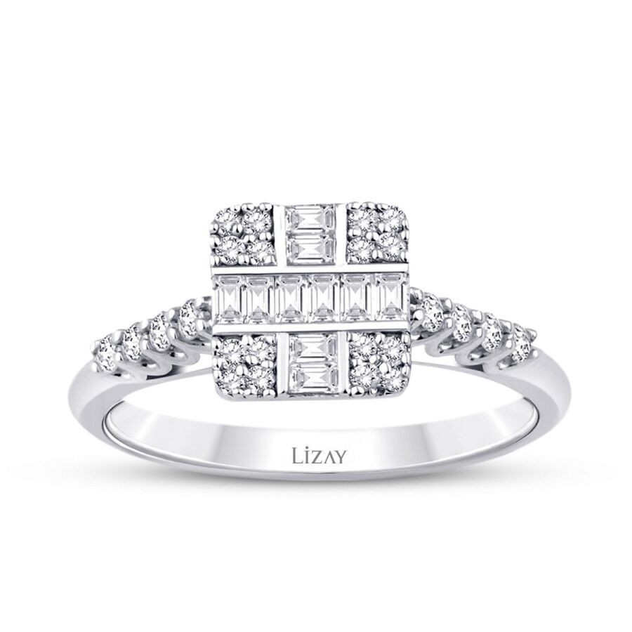 0.34 Carat Diamond Baguette Ring