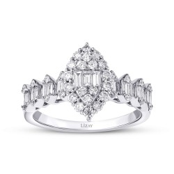 0,80 Karat Diamant Baguette Ring