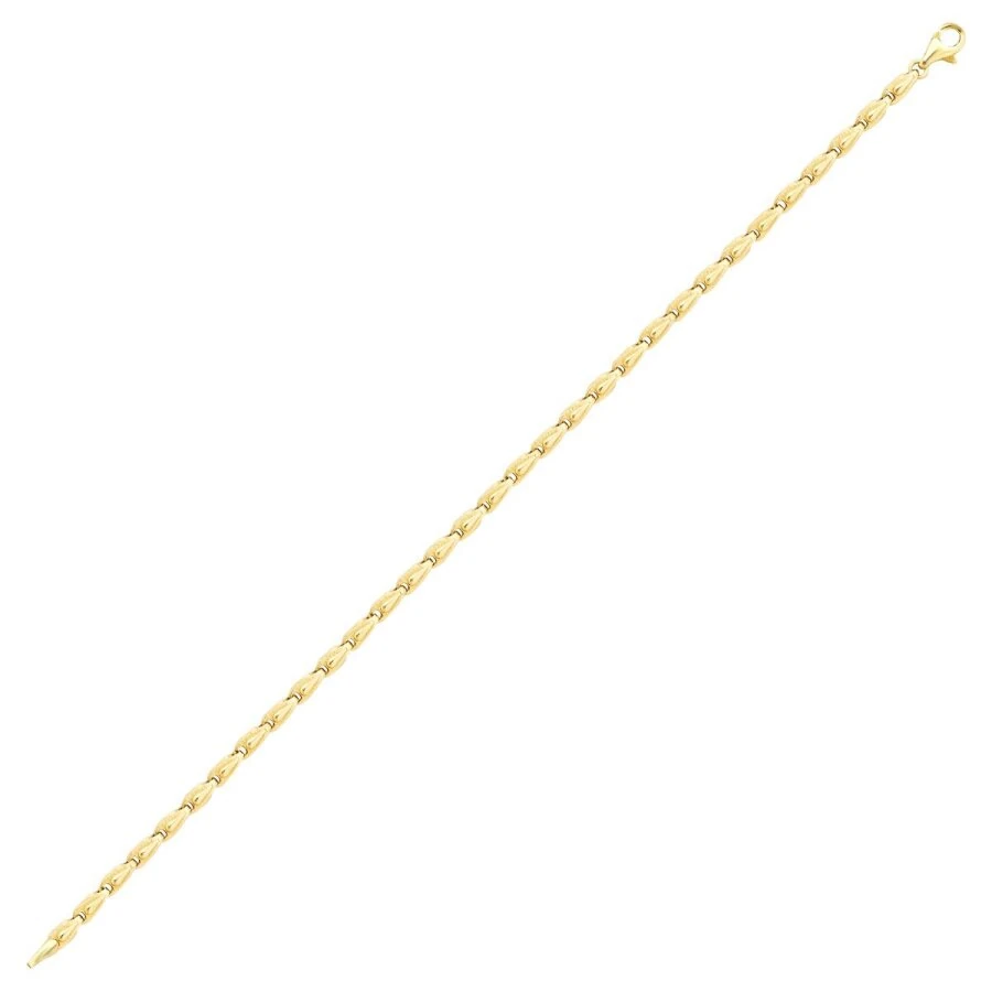 Gold Wheat Chain Men’s Bracelet