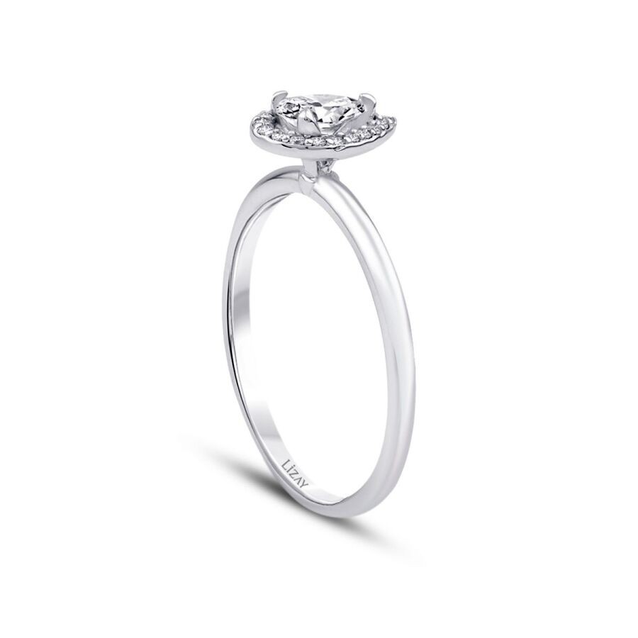 0.29 Carat Diamond Pear Ring