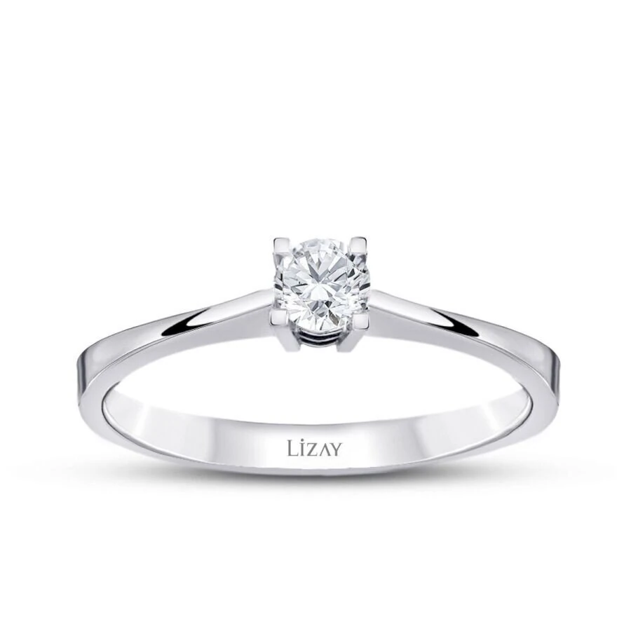 0.15 Carat Diamond Round Solitaire Engagement Ring