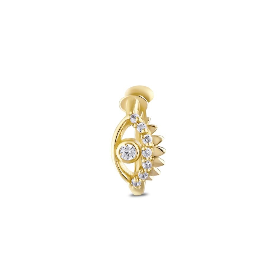 Gold Eye Tragus Earring