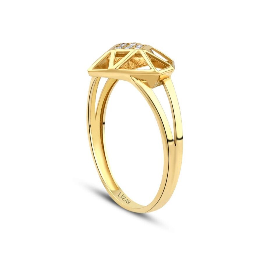 Gold Trend Heart Ring