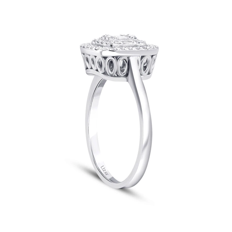 0.18 ct. Diamant Baguette Ring