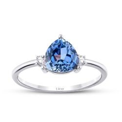 1.49 Carat Diamond Sapphire Ring