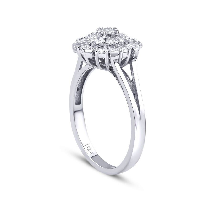 0.64 Carat Baguette Diamond Ring