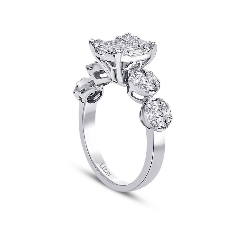 1,14 Karat Diamant Baguette Ring