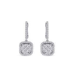 0.87 Carat Diamond Trend Earrings