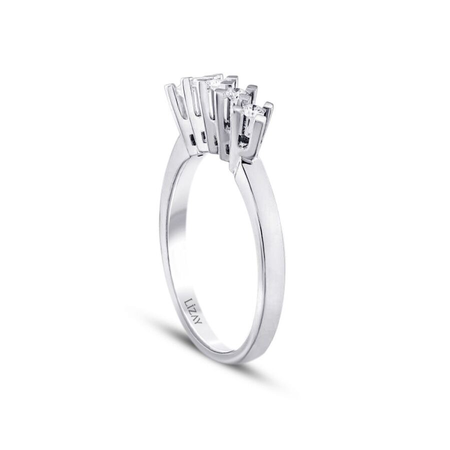 0,15 Karat Diamant Fünf-Stein Ring