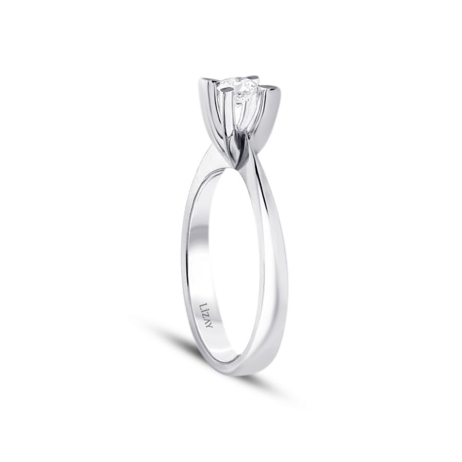 0.25 Carat Diamond Round Solitaire Engagement Ring