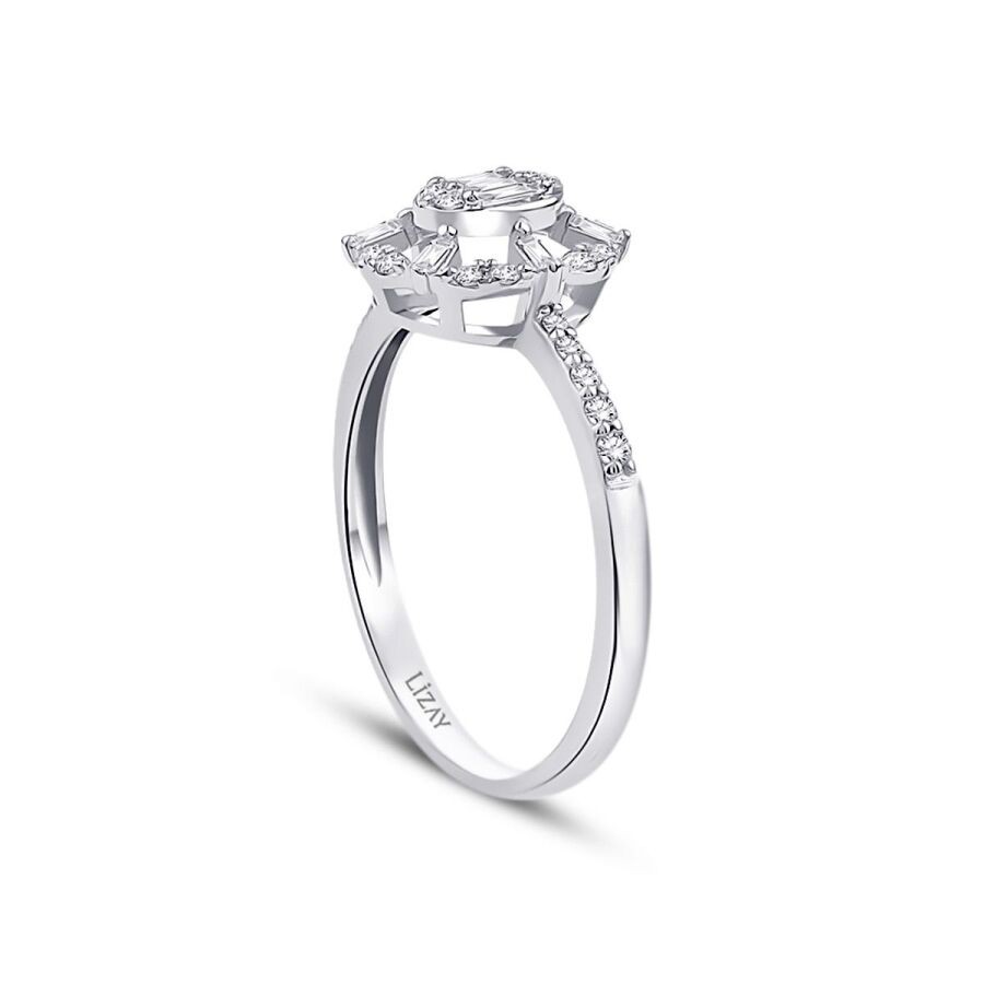 0,27 Karat Diamant Baguette Ring