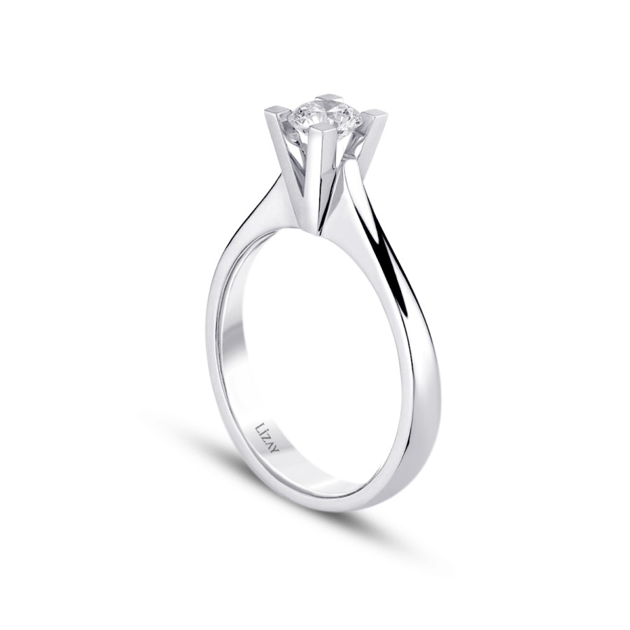 0.40 Carat Diamond Round Solitaire Engagament Ring