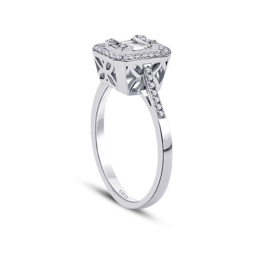 0.38 Carat Diamond Baguette Ring