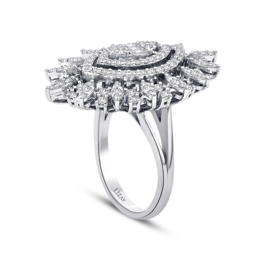1.48 Carat Diamond Baguette Ring