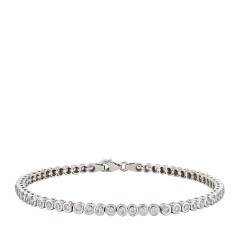 Gold Tennis Round Bracelet
