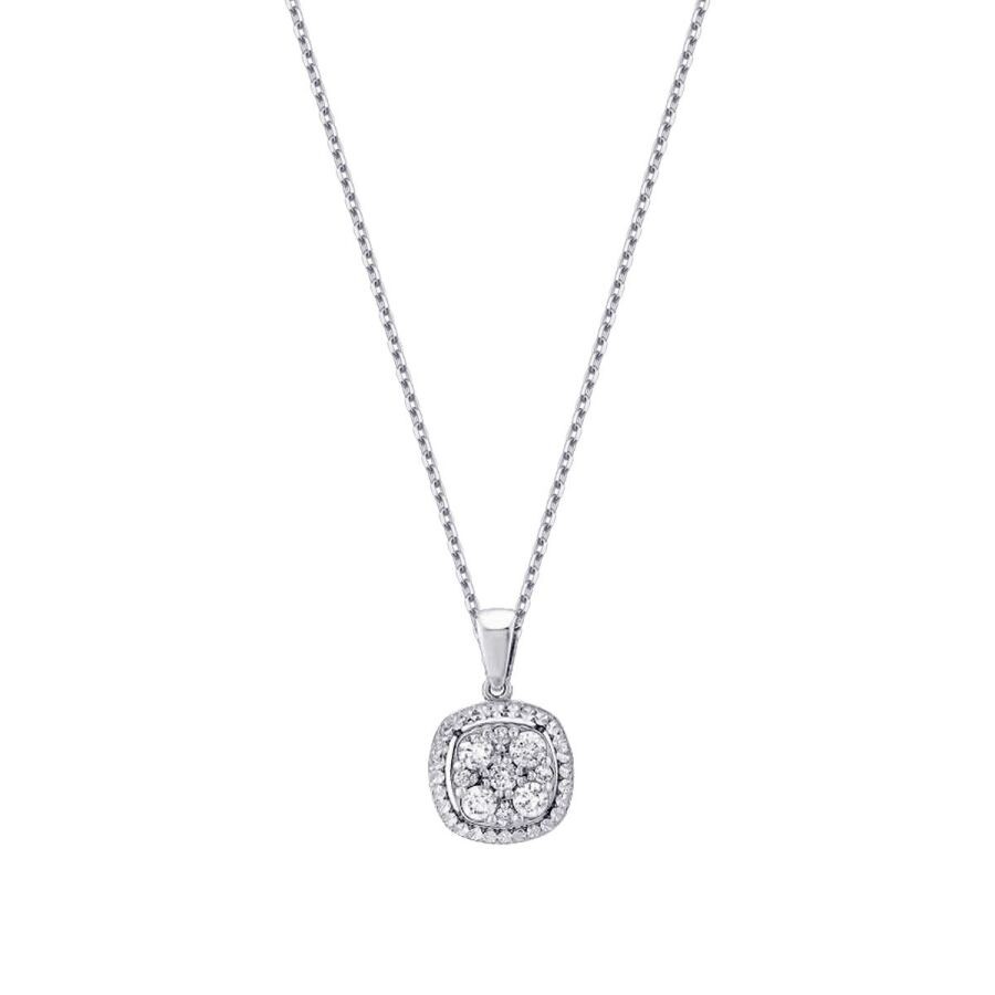 0.21 Carat Diamond-Effecet Necklace
