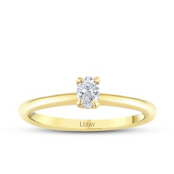 0.30 Carat Diamond Oval Solitaire Engagement Ring