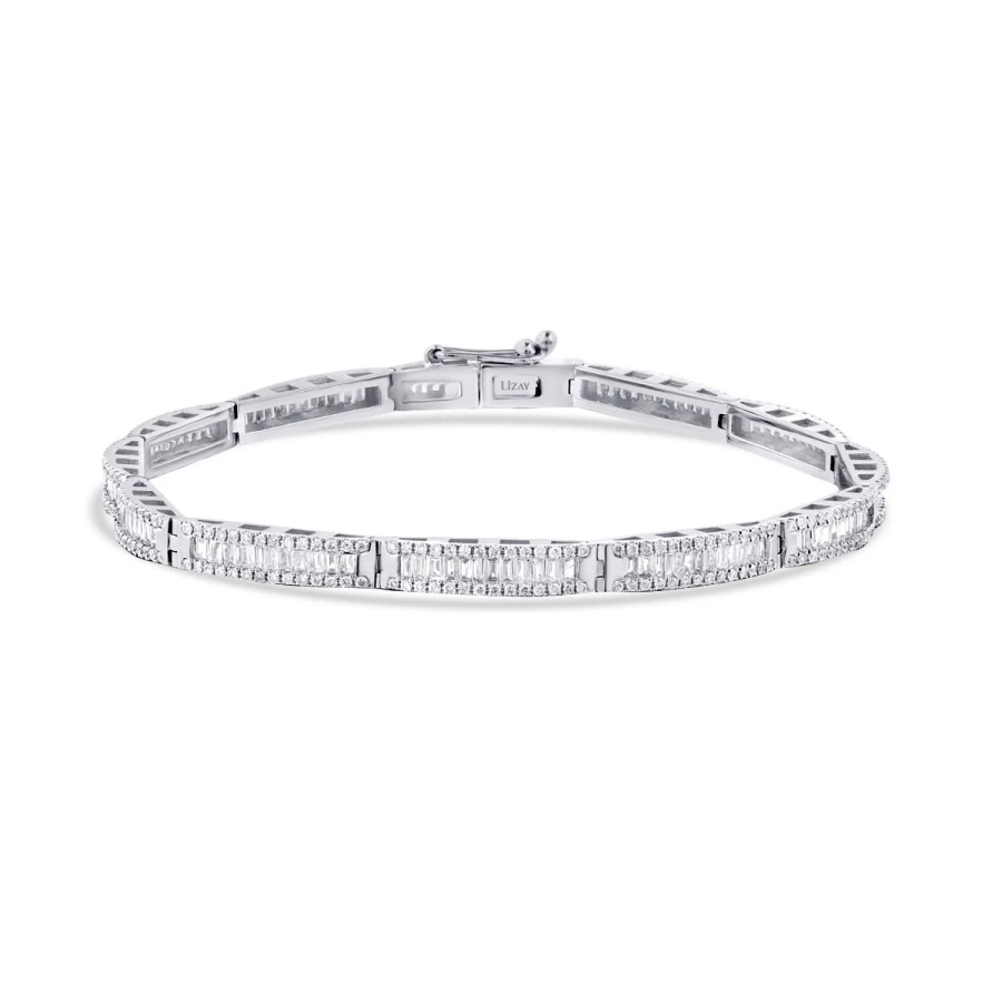 2.05 Carat Diamond Baguette Bracelet