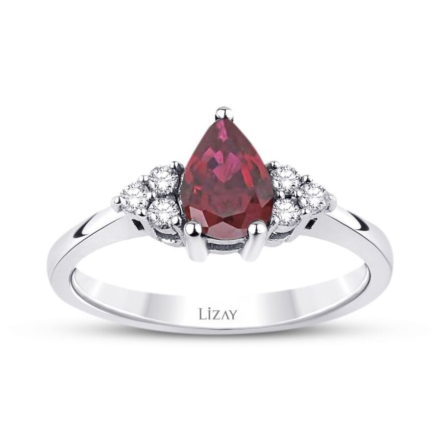 0.51 Carat Diamond Ruby Ring