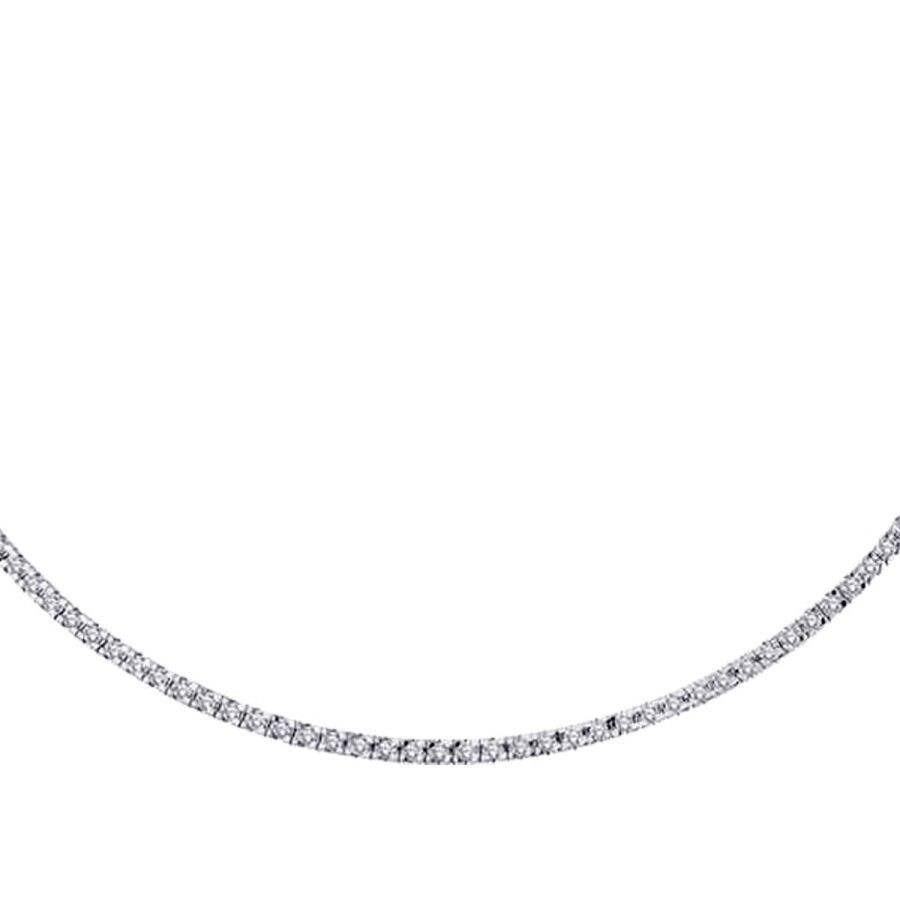 2.45 Carat Diamond Tennis Necklace