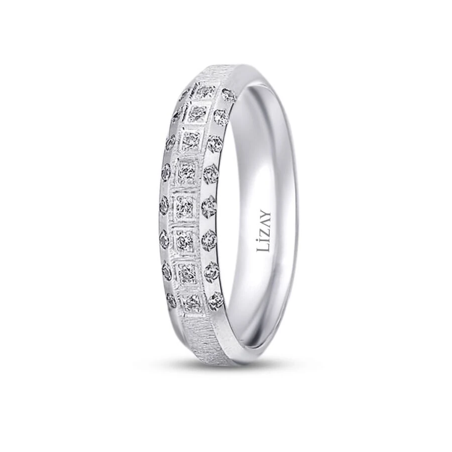 Classic Gold Pave Wedding Band