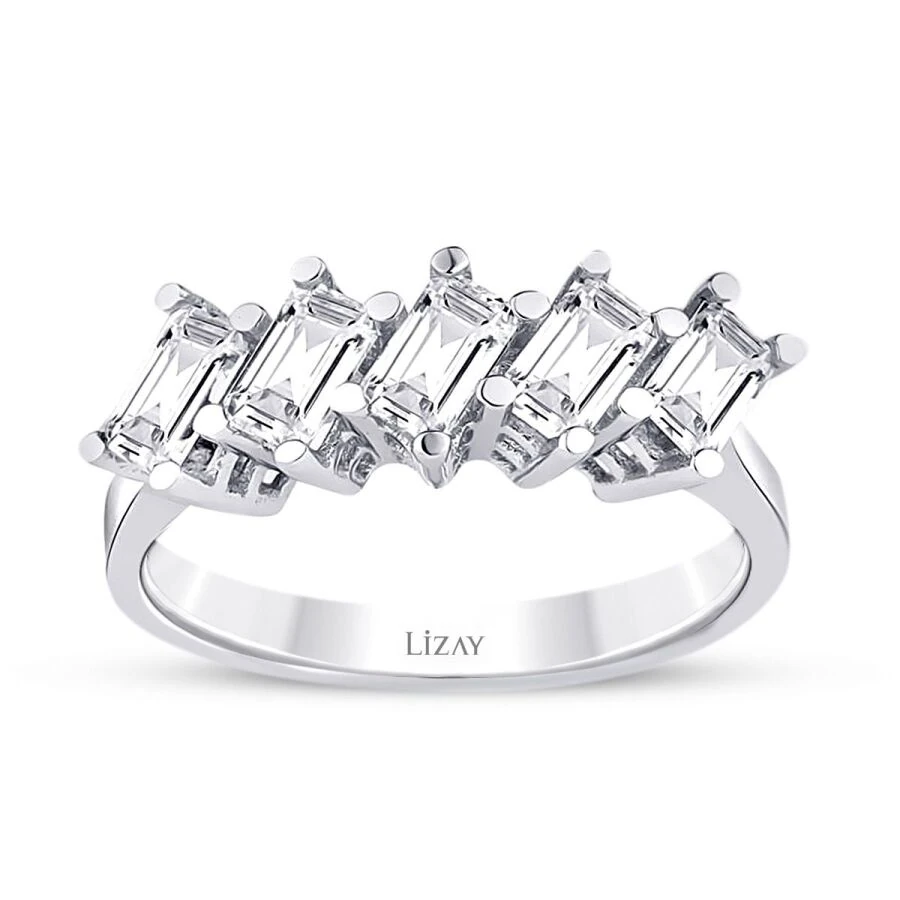 Gold Baguette Five-Stone Ring