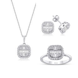 1.91 Carat Diamond Baguette Set