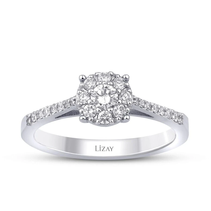 0.35 Carat Diamond Round Solitaire Engagement Ring