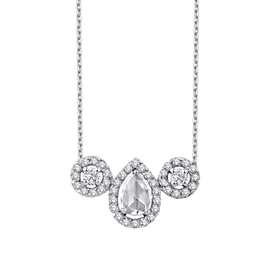 0.39 Carat Diamond Pear Necklace