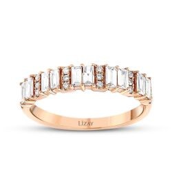 0.63 Carat Diamond Half-Eternity Baguette Ring