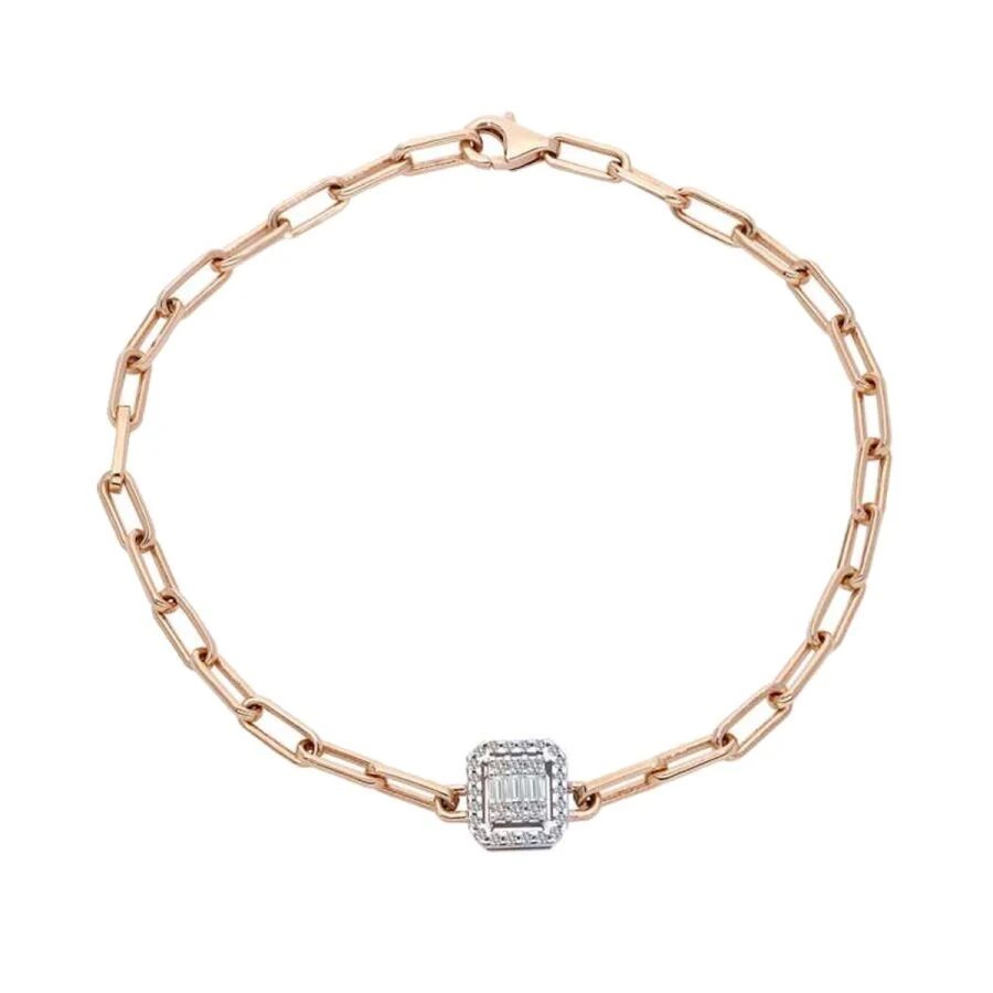0.17 Carat Diamond Baguette Bracelet
