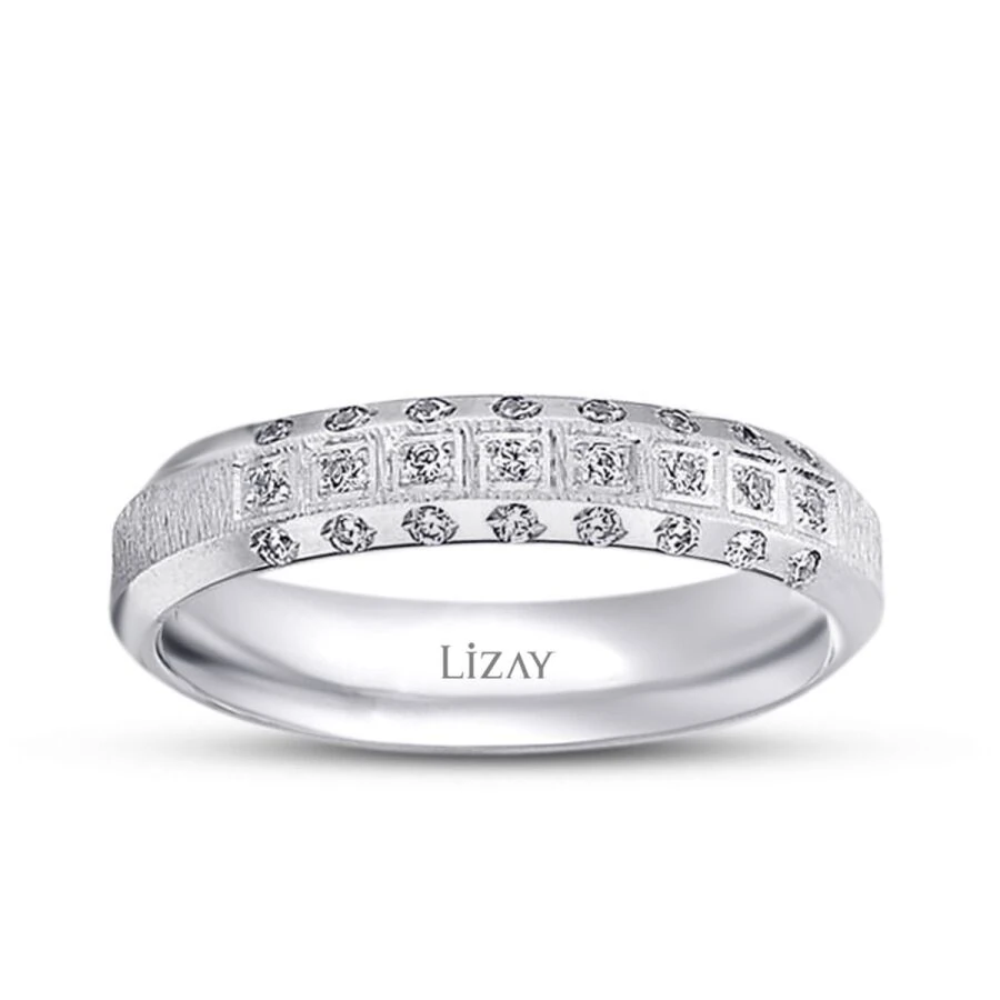 Classic Gold Pave Wedding Band