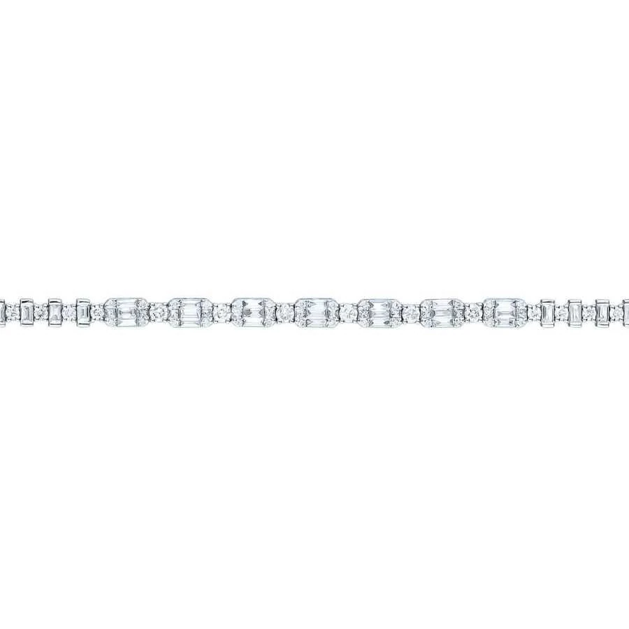 2.74 Carat Diamond Baguette Bracelet