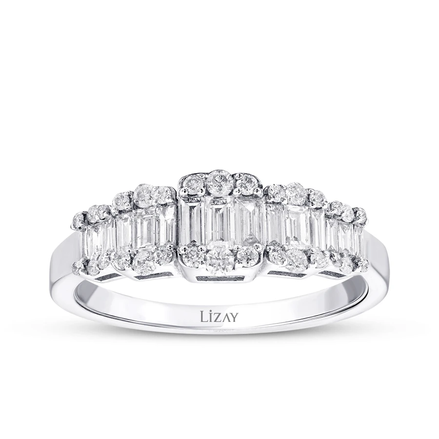 0.63 Carat Diamond Baguette Ring