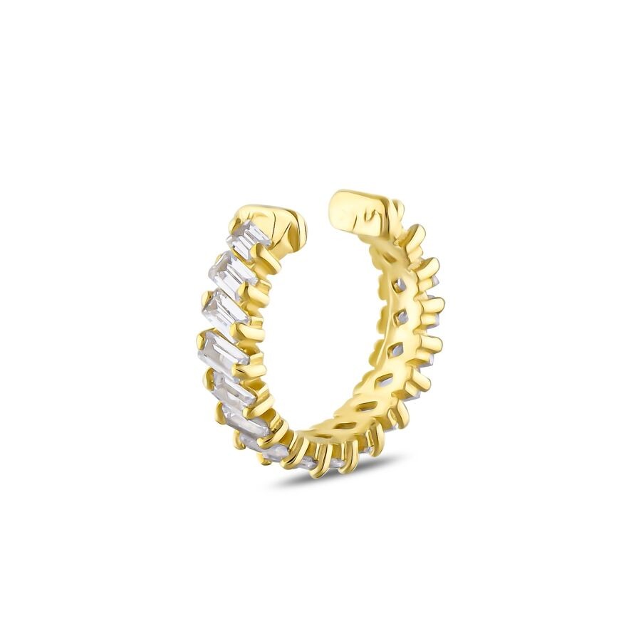 Gold Baguette Tragus Earring